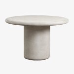 Table de jardin ronde en ciment emiria �120 cm
