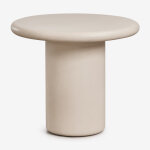 Table de jardin ronde en ciment namara �90 cm