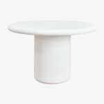 Table de jardin ronde en ciment namara blanc ø120 cm Table de jardin ronde en ciment namara blanc ø120 cm