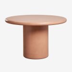 Table de jardin ronde en ciment namara terracota �120 cm
