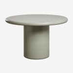 Table de jardin ronde en ciment namara vert laurier �120 cm