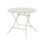 Table de jardin ronde greensboro 4 places argile - hesp�ride