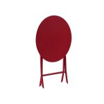 Table de jardin ronde greensboro � 60 cm groseille