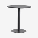Table de jardin ronde en m�tal (�70 cm) mizzi gris graphite