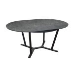 Table de jardin ronde valenza en aluminium 125 / 175 cm - plateau spc - graphite / girs Table de jardin ronde valenza en aluminium 125 / 175 cm - plateau spc - graphite / girs