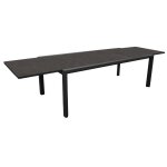 Table de jardin sinnes en aluminium / fundermax - graphite / black jack - 200 / 300 x 104 cm Table de jardin sinnes en aluminium / fundermax - graphite / black jack - 200 / 300 x 104 cm