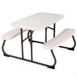 Table de pique nique - lifetime - almond - 82, 5 x 90 cm - résistante aux intempéries - pour enfants Table de pique nique - lifetime - almond - 82, 5 x 90 cm - résistante aux intempéries - pour enfants
