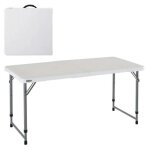 Table pliante polyvalente ultra rsistante lifetime 122x61x56 - 91, 5 cm uv100