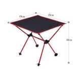 Table pliante portable en alliage d'aluminium, mobilier d'extrieur pour camping, lit d'ordinateur, pique ...