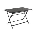 Table pliante rectangulaire azua - 4 places - graphite