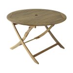 Table pliante - sophie - acacia fsc 100% - �120 cm