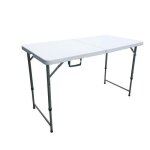 Table de r�ception pliante - 4 personnes - 122 cm - structure en acier et plateau en poly�thylene pehd ...