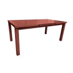 Table rectangulaire extensible santorin 8 / 10 personnes en aluminium finition uni terracotta avec 10 ... Table rectangulaire extensible santorin 8 / 10 personnes en aluminium finition uni terracotta avec 10 ...