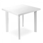 Table en r�sine fiocco blanca 80x75 cm