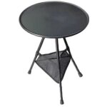 Table ronde pliante d'extrieur avec trpied, table basse portable en alliage, table de pique - nique ...