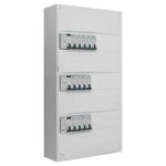 Tableau 3 rang�es pr� - �quip� 2 inter. diff. 63a + 1 inter. diff. 40a + 13 disjoncteurs - siemens
