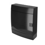 Tableau lectrique saillie 24 modules (2x12) ip40 tanche noir porte fume horoz