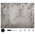 Tableau noir magntique mural verre 80x60 cm