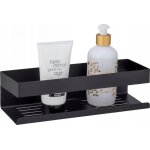 Tablette murale turbo - loc genova black wenko fixation facile, inox, 30x8x10, 5 cm, noir