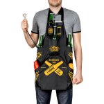 Tablier barbecue pour homme, tablier cuisine homme, humoristique, drole avec poches pour la bière, imperméable ... Tablier barbecue pour homme, tablier cuisine homme, humoristique, drole avec poches pour la bière, imperméable ...