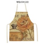 Tablier de cuisine en lin imprimé oiseau fleur papillon rétro pour hommes et femmes, chasuble, livres ... Tablier de cuisine en lin imprimé oiseau fleur papillon rétro pour hommes et femmes, chasuble, livres ...