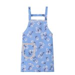 Tablier de cuisine avec poche, cravate de taille r�glable, bavoir en coton et lin pour femmes, peinture ...