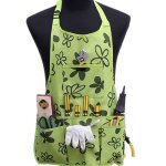 Tablier de jardin outil de jardin tablier tablier de jardinage oxford double couche travail - vert