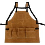 Tablier porte - outils de jardin, tablier � taille ajustable avec poches, tablier de travail imperm�able ...