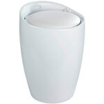 Tabouret / bac  linge pour salle de bain - candy - abs - blanc wenko