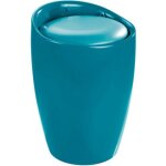 Tabouret / bac  linge pour salle de bain - candy - abs - bleu carabes wenko