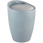 Tabouret / bac  linge pour salle de bain - candy - abs - gris wenko