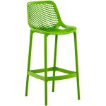 Tabouret de bar d'ext�rieur avec repose - pieds plastique vert