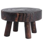 Tabouret en bois et support pour pot de fleurs - organiseur chic pour la dcoration de la maison et du ...