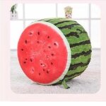 Tabouret gonflable epais en coton, housse en peluche de dessin anim, pouf de fruits 3d, jolis tabourets ...