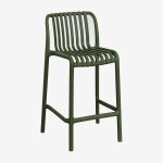 Tabouret de jardin empilable en polypropyl�ne wendell vert pesto ¿65 cm