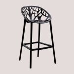 Tabouret haut de jardin ores noir ?75 cm