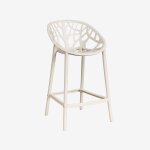 Tabouret haut de jardin ores tapioca beige 65 cm