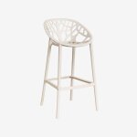 Tabouret haut de jardin ores tapioca beige ?75 cm