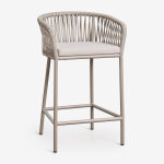 Tabouret de jardin haut arhiza moka brown �65 cm