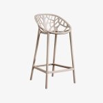 Tabouret de jardin haut en polypropylne ores moka brown ¿65 cm