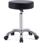Tabouret pivotant a hauteur rglable avec roues chaise ronde robuste pour bureau a domicile salon spa ...
