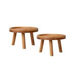 Tabouret porte - plantes en bois, petite table ronde pour plantes en pot, aquarium, pot de plantes d'intrieur ...