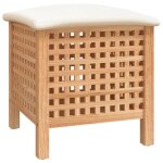 Tabouret de salle de bain 48x47, 5x52 cm bois massif de noyer vidaxl vidaxl Tabouret de salle de bain 48x47, 5x52 cm bois massif de noyer vidaxl vidaxl