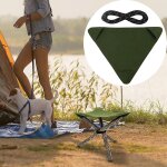 Tabouret trpied en tissu, tabouret de camping pliable, tabouret triangulaire portable, housse de pche, ...
