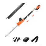 Taille - haie electrique sans fil sur perche extensible - vevor - 1, 9 - 2, 4 m 20 v batterie 2 a - avec ... Taille - haie electrique sans fil sur perche extensible - vevor - 1, 9 - 2, 4 m 20 v batterie 2 a - avec ...