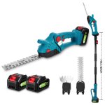 Taille - haies tlescopique 3 in 1, perche tlescopique 1, 6 m, longueur de coupe 23cm et 13cm, tte ...