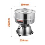 Tamis  farine electrique - vevor - 45 w - machine de tamisage  12 et 80 mailles - pour poudres de farine, ...