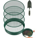Tamis de jardin 4 en 1 pour sol, grand tamis r�sistant aux intemp�ries, tamis � compost rond de 30 cm, ...
