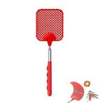 Tapette � mouches extensible(rouge), lutte antiparasitaire manuelle, contr�le des ravageurs manuel avec ...