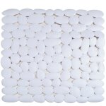 Tapis antidérapant blanc pour douche, marathon Tapis antidérapant blanc pour douche, marathon